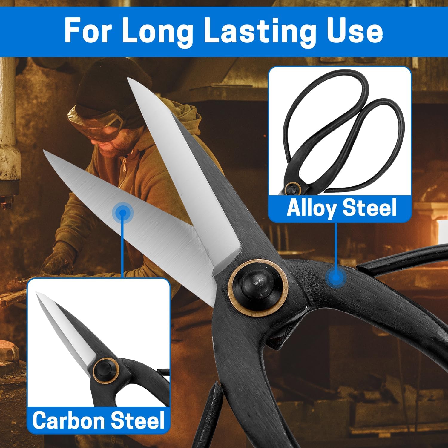 Japanese Bonsai Pruning Scissors-Kintakashi Gardening Shears for Bonsai Trimming