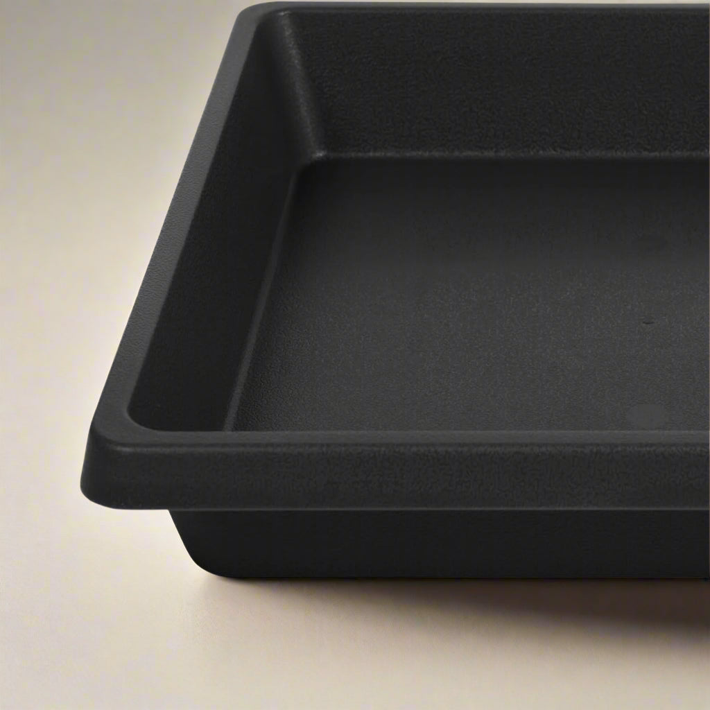 Square Plant Saucer 6 Inch 4 Pack 8 10 12 14 16 18 20 Inch Plant Drip Trays, Plant Trays for Pots, Plant Saucers for Indoors and Outdoors, Water Catcher Tray, Seed Starting Tray, Growing Trays