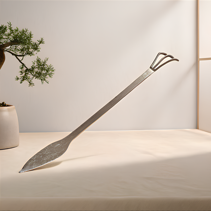 High Carbon Steel Root Rake and Soil Spatula - 8.7 in.