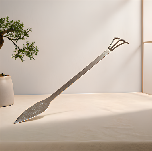 High Carbon Steel Root Rake and Soil Spatula - 8.7 in.