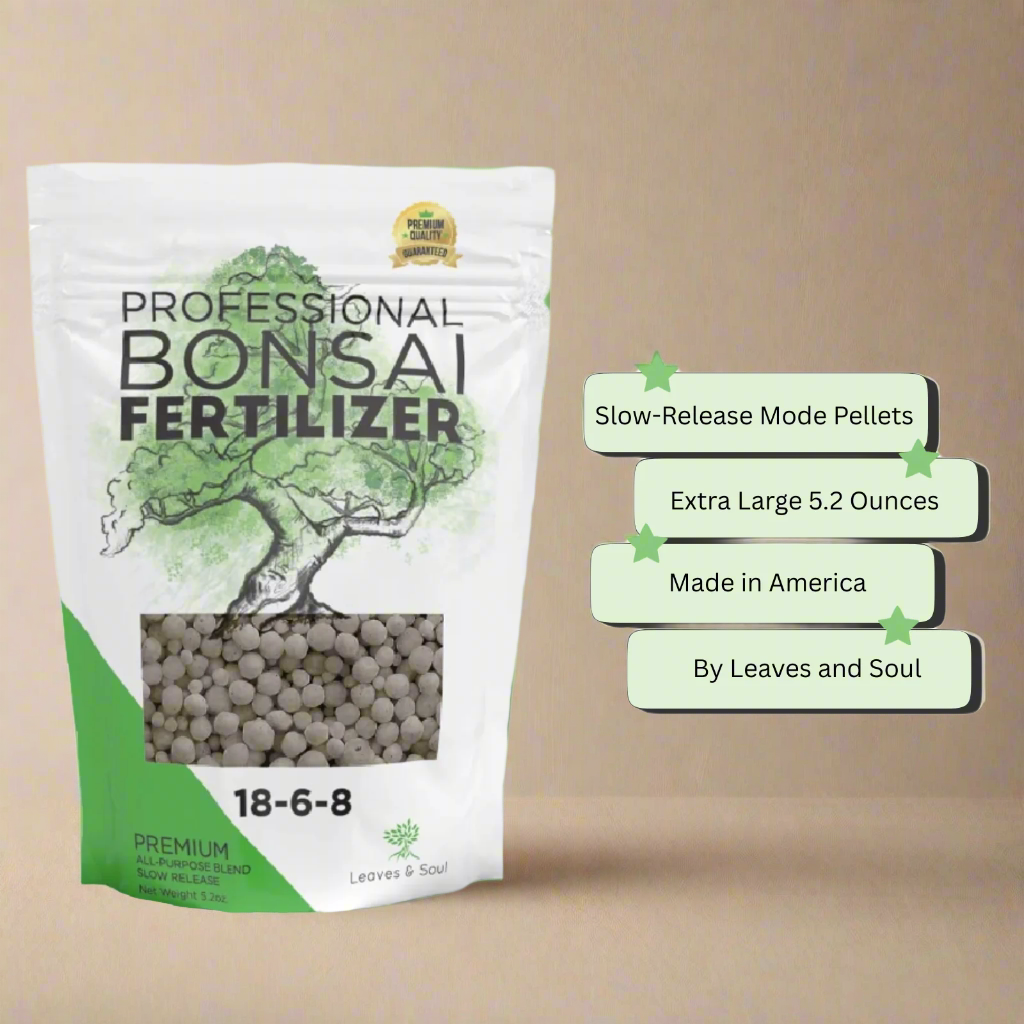 Bonsai Fertilizer Pellets 18-6-8 | 5.2 Oz Resealable Packaging